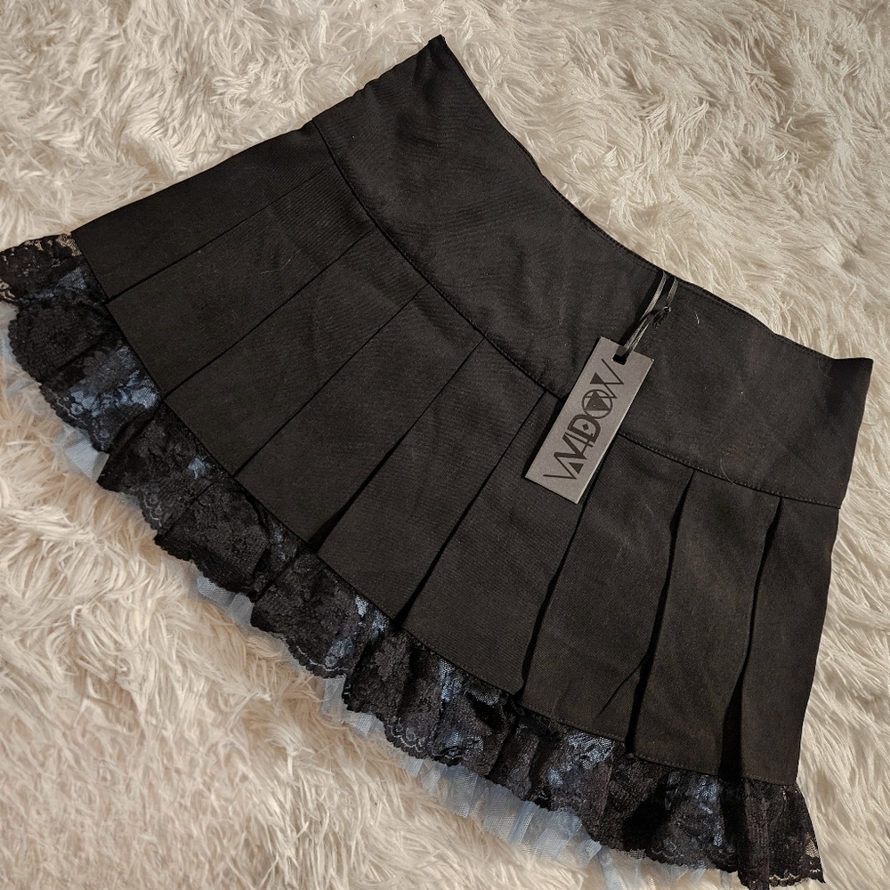 Widow: Sky Song Of Sadness Pleated Skirt, Size Small, BNWT, Dolls Kill - Picture 2 of 7